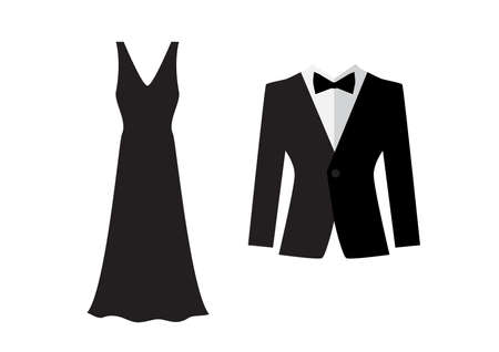 85033002-vestido-y-traje-de-iconos-aislados-sobre-fondo-blanco-símbolos-de-ropa-de-noche-logotipo-de-pareja