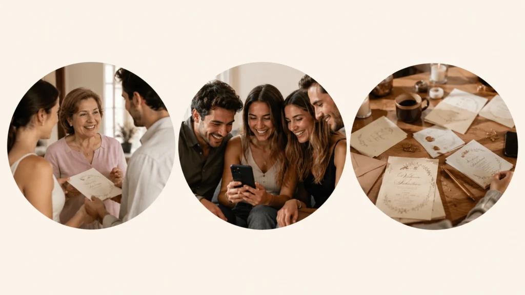 Casos reales de uso de invitación digital e impresa según el tipo de boda