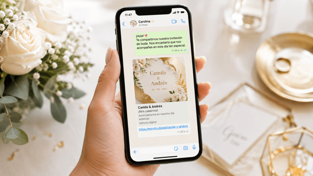 Cómo enviar una invitación digital por WhatsApp paso a paso