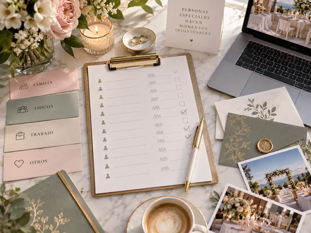 Organización de acompañantes para invitados de boda