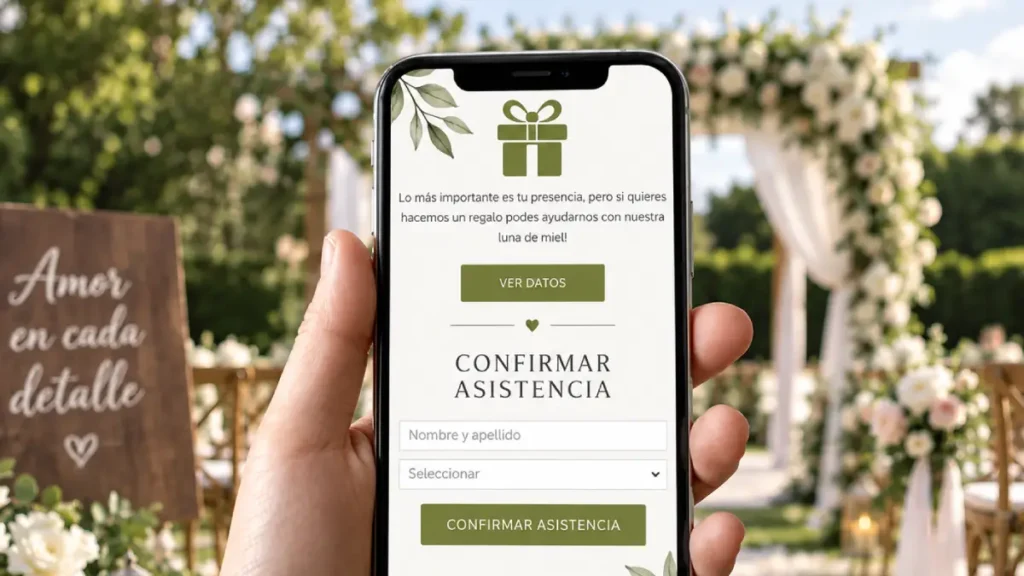 Qué es el RSVP en una boda: invitación elegante con la palabra RSVP visible