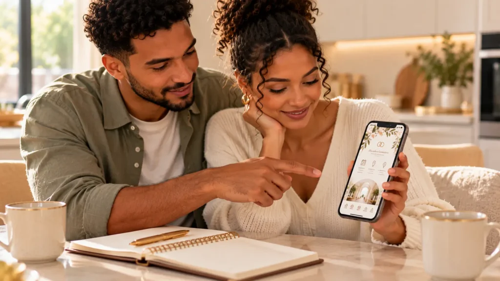 Invitación digital para ahorrar en una boda